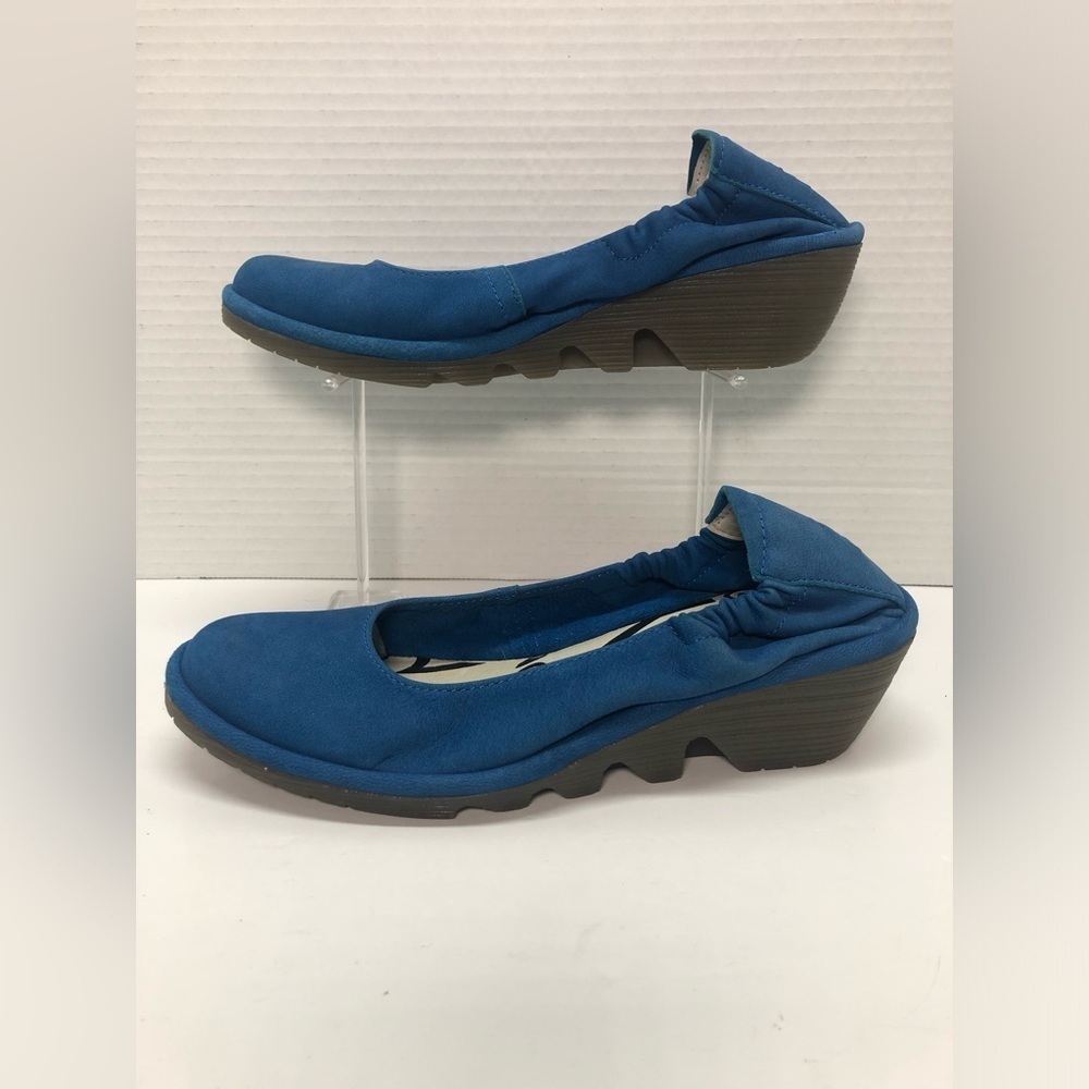 Fly London Teal Wedges